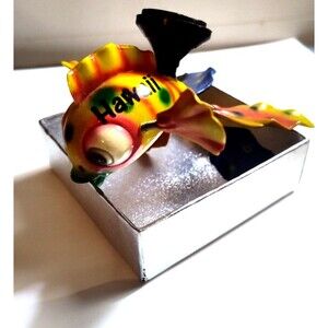 Hawaii Souvenir Cota Global Paradise Fish Refrigerator Magnet Bobble spring VGC